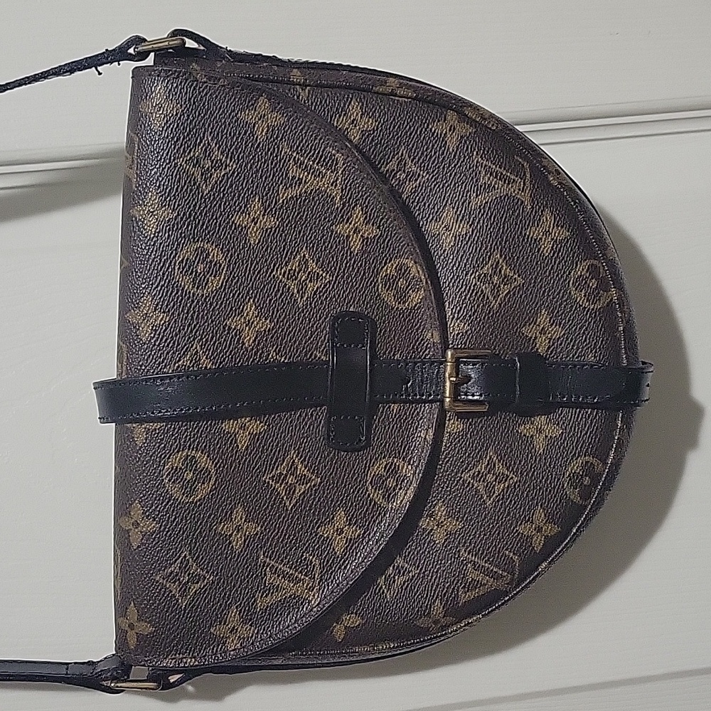 Louis Vuitton Chantilly PM CROSSbody Bag( Strap Has Been Replaced/ Dyed Black.